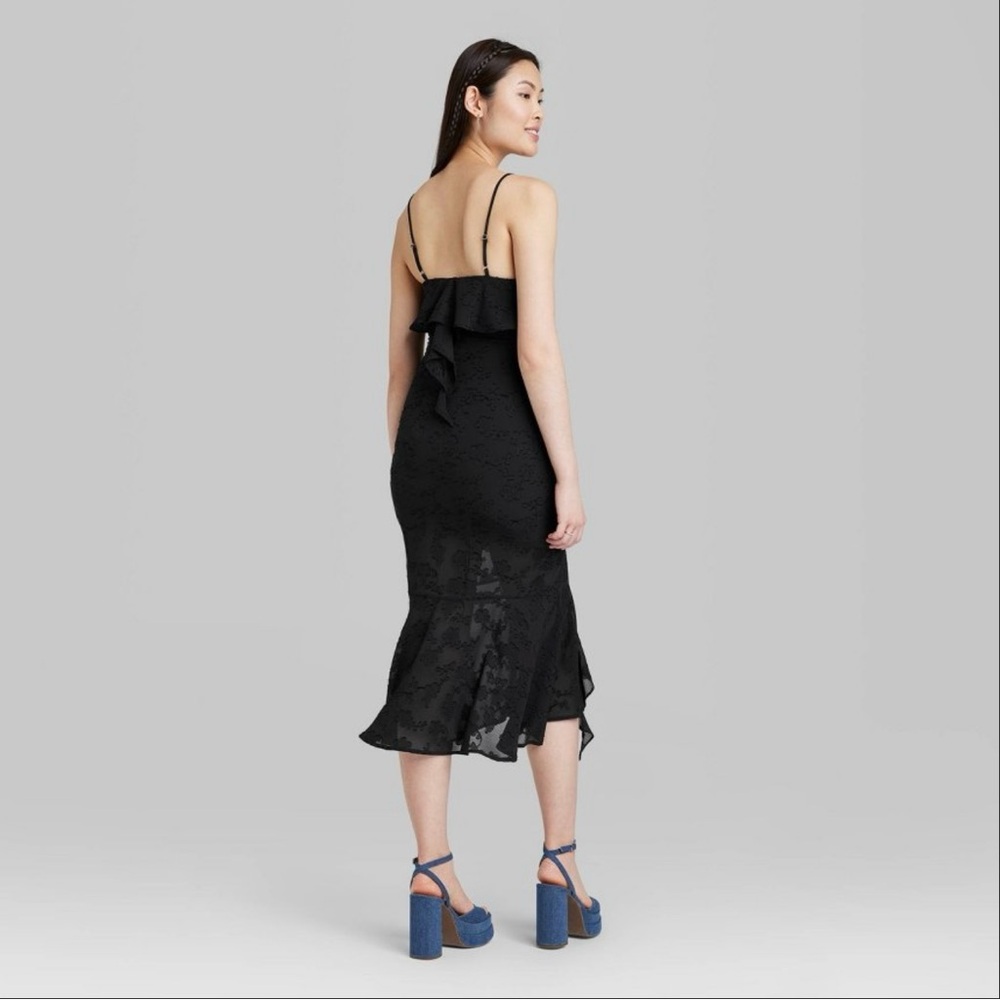 BEAUTIFUL RUFFLE MIDI DRESS - Picture 3 of 10